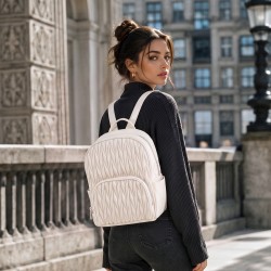 Mochi Women Off-white Backpack