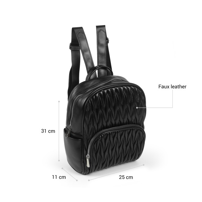 Mochi Women Black Backpack (SKU: 66-1174-11-10)