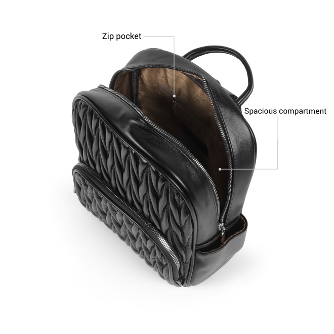 Mochi Women Black Backpack (SKU: 66-1174-11-10)