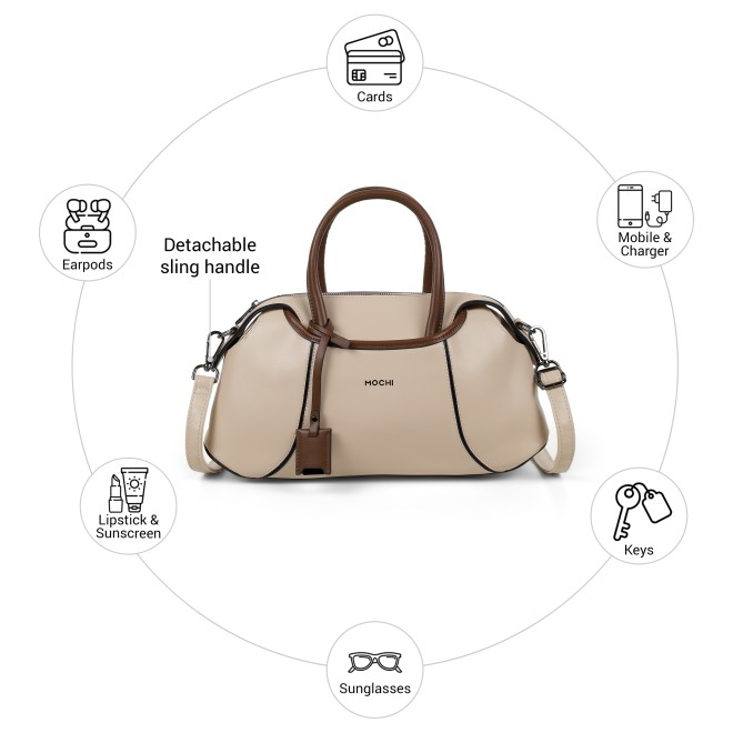 Mochi Women Beige Shoulder Bag (SKU: 66-1185-20-10)