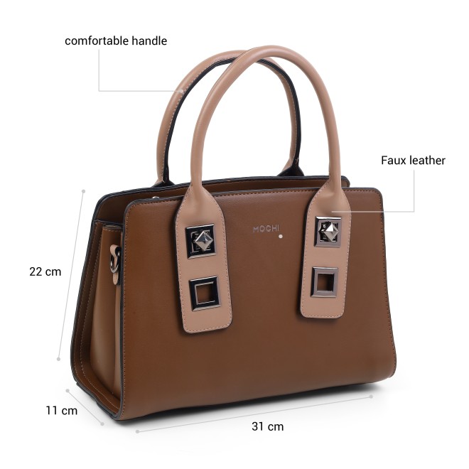 Mochi Women Brown Satchel Bag (SKU: 66-1186-12-10)