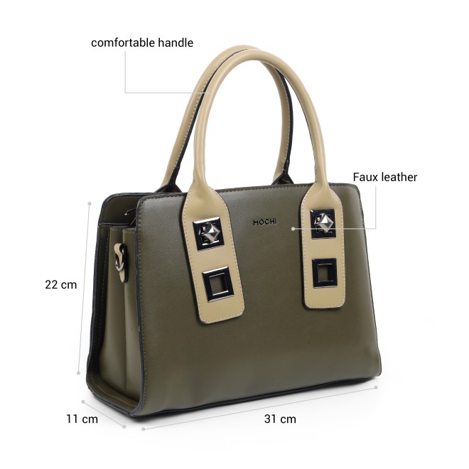 Mochi Women Green Satchel Bag (SKU: 66-1186-21-10)