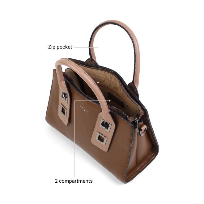 Mochi Women Brown Satchel Bag (SKU: 66-1186-12-10)