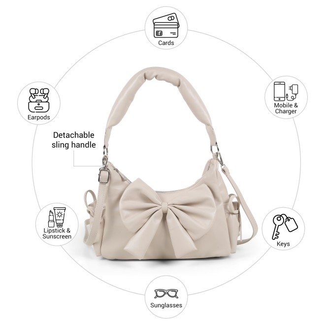 Mochi Women Beige Shoulder Bag (SKU: 66-1187-20-10)