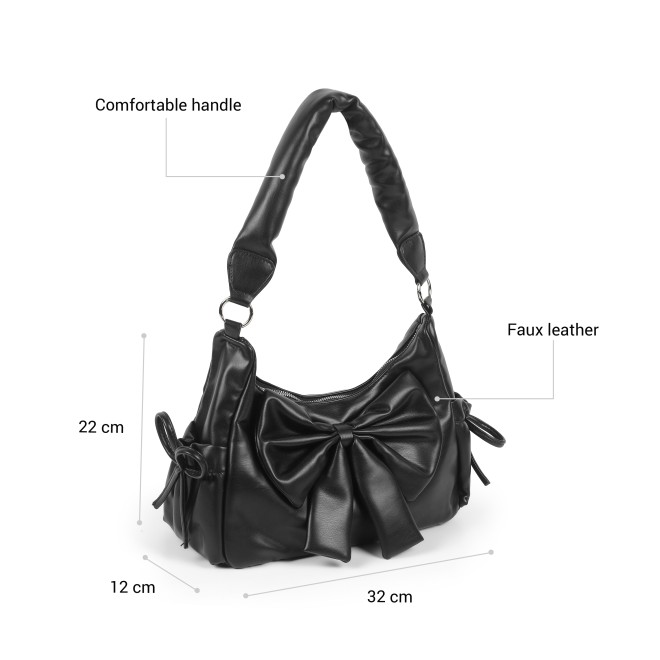 Mochi Women Black Shoulder Bag (SKU: 66-1187-11-10)
