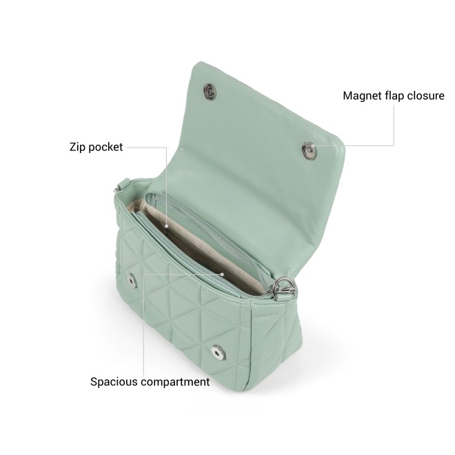 Mochi Women Green Sling Bag (SKU: 66-1188-21-10)