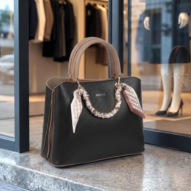 Mochi Women Black Satchel Bag (SKU: 66-1230-11-10)