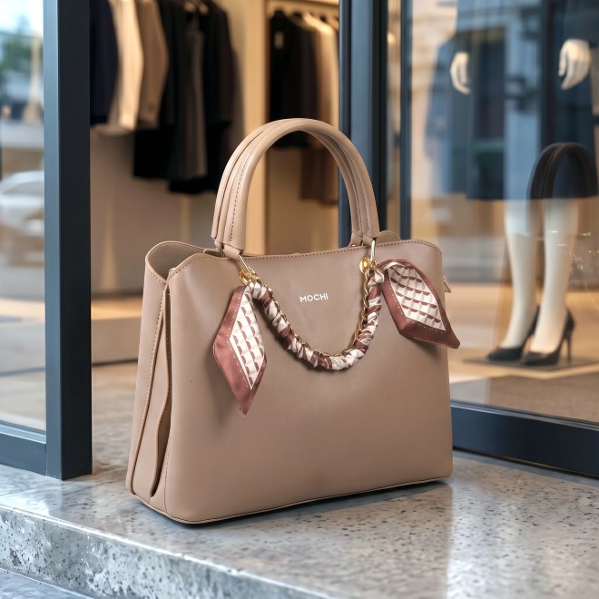 Mochi Women Beige Satchel Bag (SKU: 66-1230-20-10)
