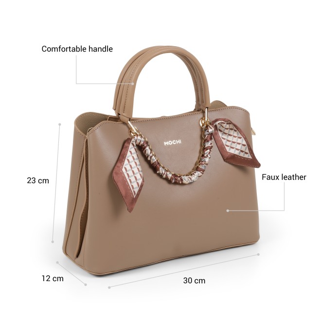 Mochi Women Beige Satchel Bag (SKU: 66-1230-20-10)