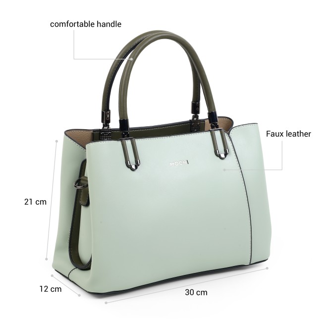 Mochi Women Green Satchel Bag (SKU: 66-1235-21-10)