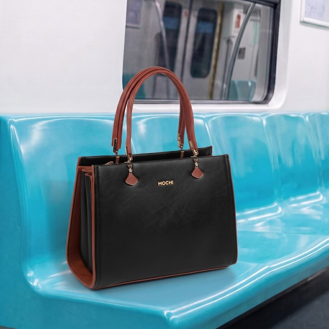 Mochi Women Black Satchel Bag (SKU: 66-1237-11-10)