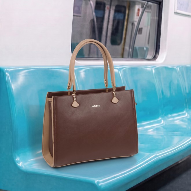 Mochi Women Brown Satchel Bag (SKU: 66-1237-12-10)