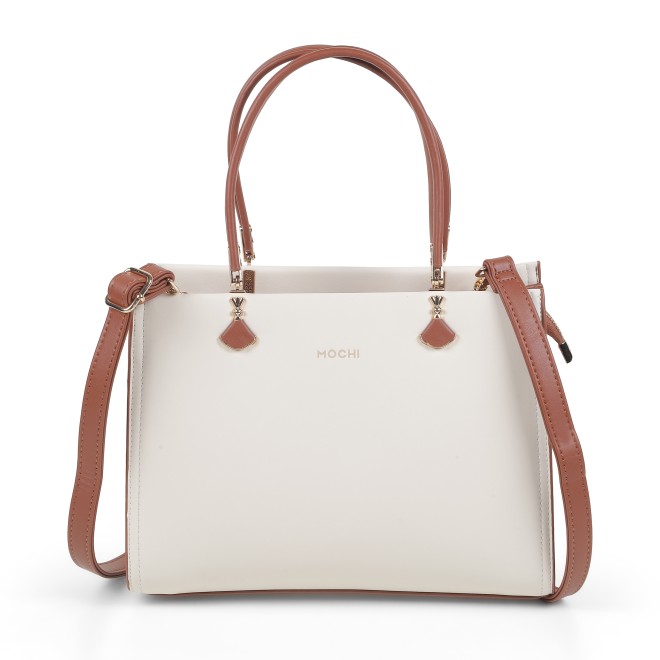 Mochi Women Off-white Satchel Bag (SKU: 66-1237-66-10)