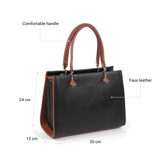 Mochi Women Black Satchel Bag (SKU: 66-1237-11-10)