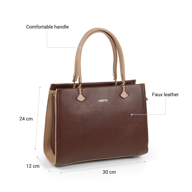 Mochi Women Brown Satchel Bag (SKU: 66-1237-12-10)