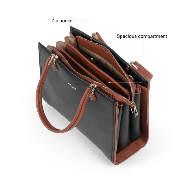 Mochi Women Black Satchel Bag (SKU: 66-1237-11-10)