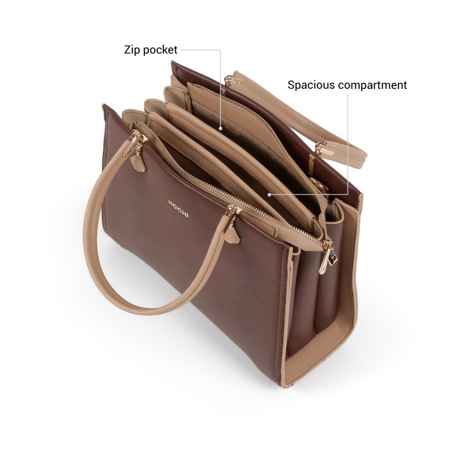 Mochi Women Brown Satchel Bag (SKU: 66-1237-12-10)