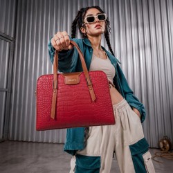 Mochi Women Maroon Satchel Bag