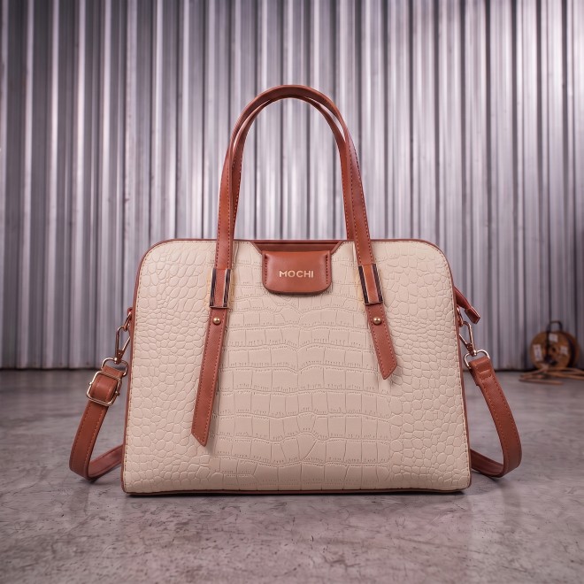 Mochi Women Beige Satchel Bag (SKU: 66-1240-20-10)