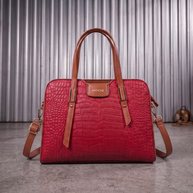 Mochi Women Maroon Satchel Bag (SKU: 66-1240-44-10)