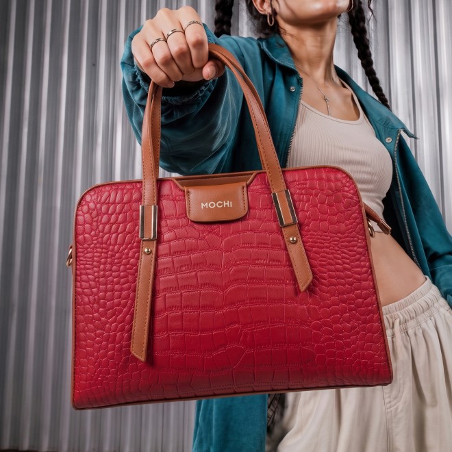 Mochi Women Maroon Satchel Bag (SKU: 66-1240-44-10)