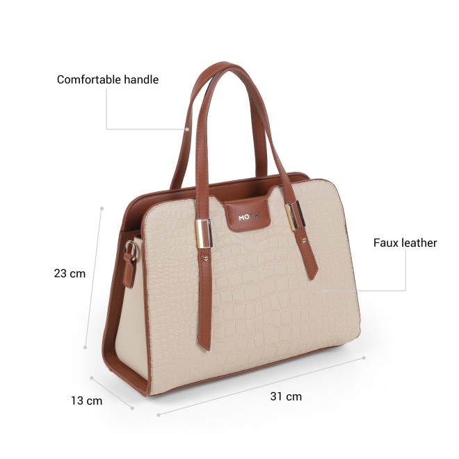 Mochi Women Beige Satchel Bag (SKU: 66-1240-20-10)