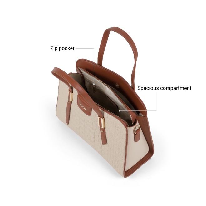 Mochi Women Beige Satchel Bag (SKU: 66-1240-20-10)