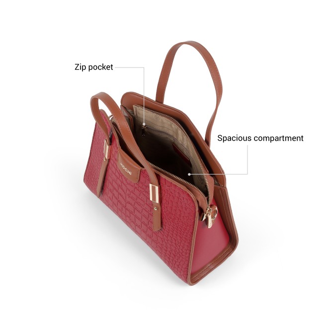 Mochi Women Maroon Satchel Bag (SKU: 66-1240-44-10)
