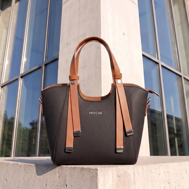 Mochi Women Black Satchel Bag (SKU: 66-1251-11-10)