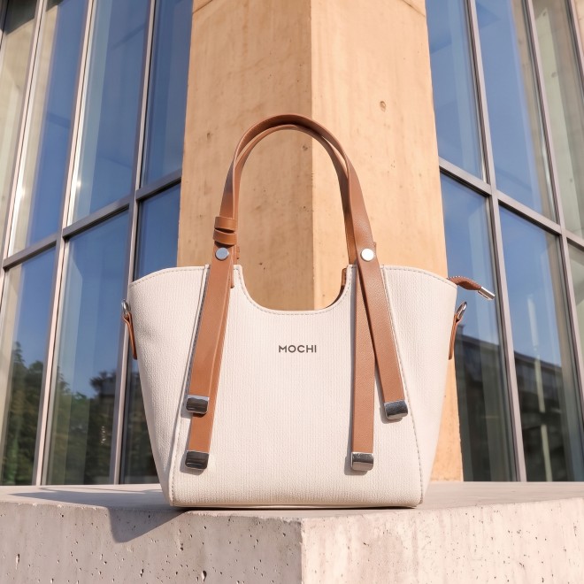 Mochi Women White Satchel Bag (SKU: 66-1251-16-10)