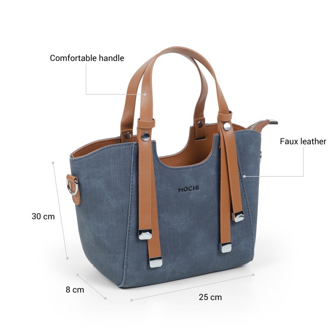Mochi Women Blue Satchel Bag (SKU: 66-1251-45-10)