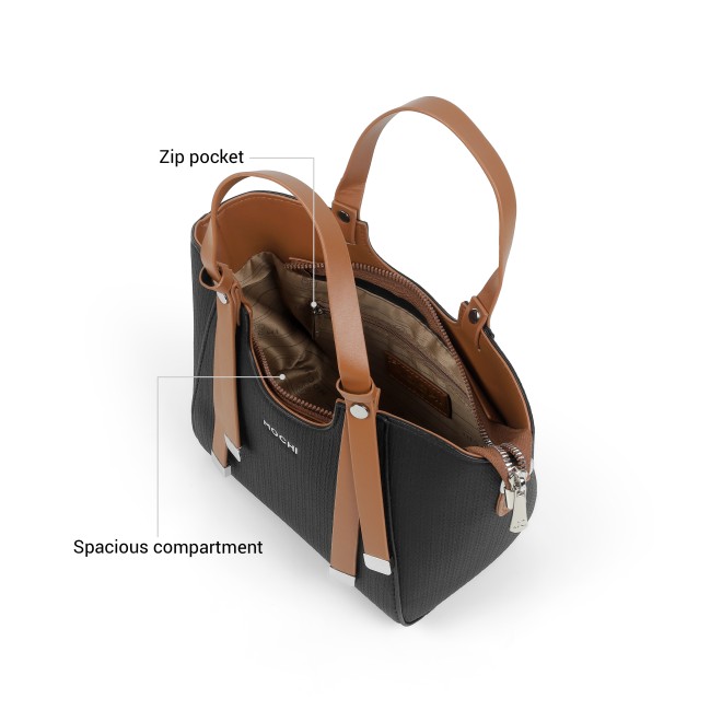 Mochi Women Black Satchel Bag (SKU: 66-1251-11-10)