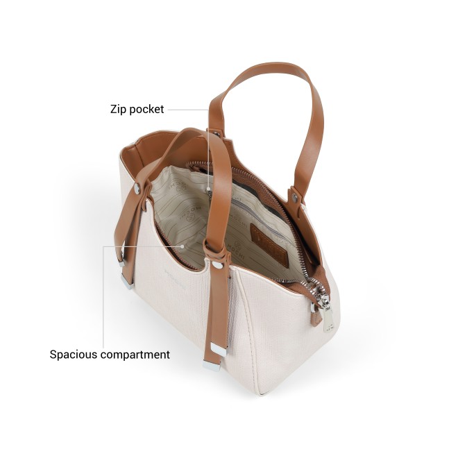 Mochi Women White Satchel Bag (SKU: 66-1251-16-10)