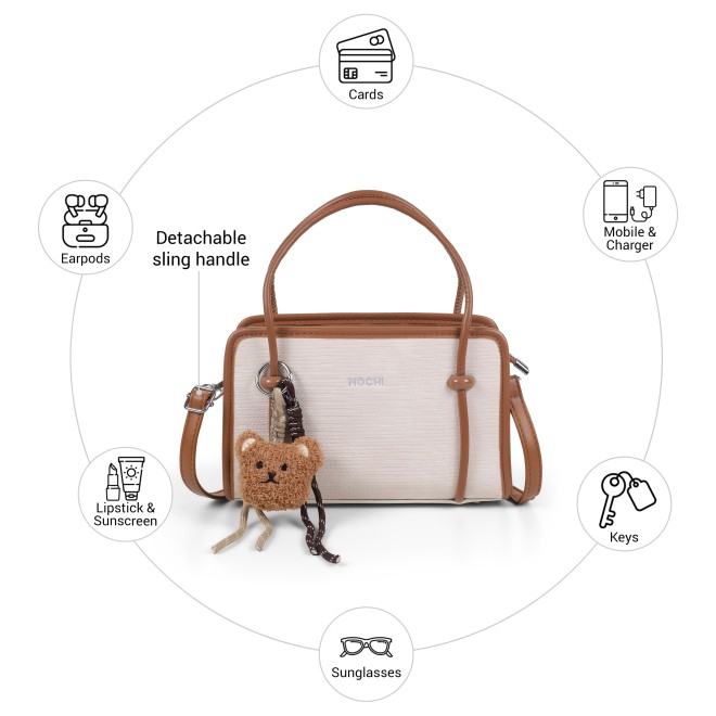 Mochi Women Off-white Satchel Bag (SKU: 66-1252-66-10)