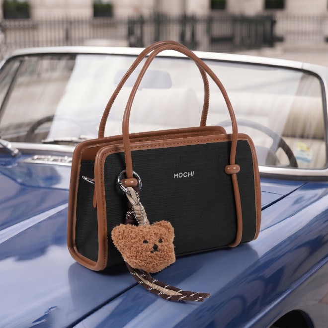 Mochi Women Black Satchel Bag (SKU: 66-1252-11-10)