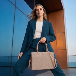 Mochi Women Beige Satchel Bag