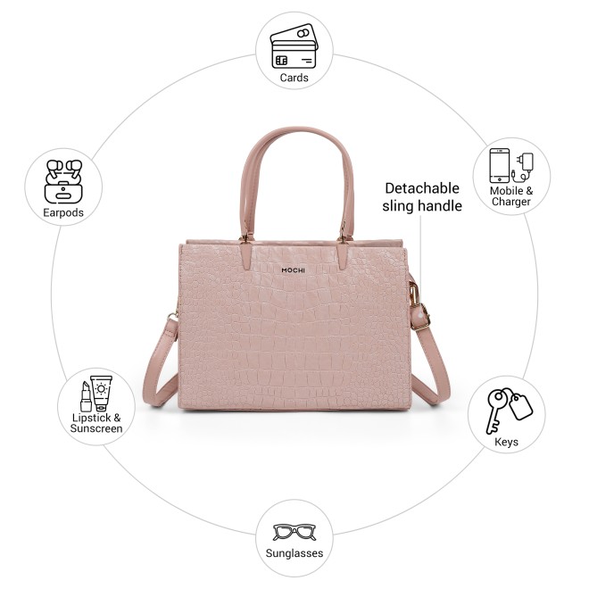 Mochi Women Pink Satchel Bag (SKU: 66-1260-24-10)
