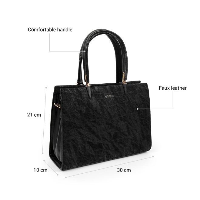 Mochi Women Black Satchel Bag (SKU: 66-1260-11-10)