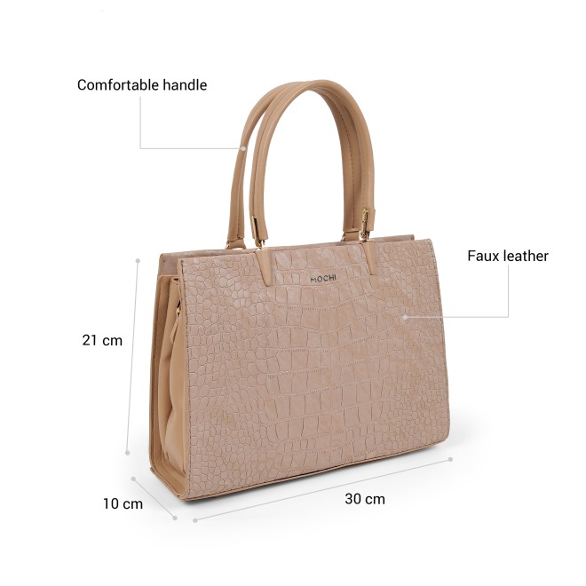 Mochi Women Beige Satchel Bag (SKU: 66-1260-20-10)