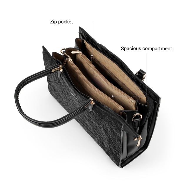 Mochi Women Black Satchel Bag (SKU: 66-1260-11-10)