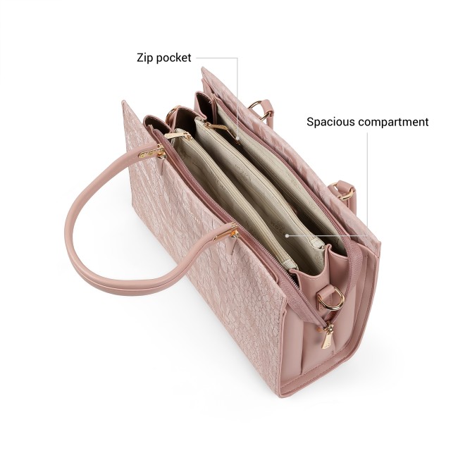 Mochi Women Pink Satchel Bag (SKU: 66-1260-24-10)