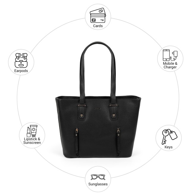 Mochi Women Black Shoulder Bag (SKU: 66-1261-11-10)