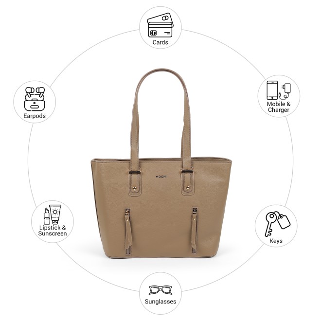 Mochi Women Khaki Shoulder Bag (SKU: 66-1261-62-10)