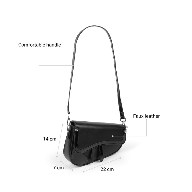 Mochi Women Black Sling Bag (SKU: 66-1264-11-10)