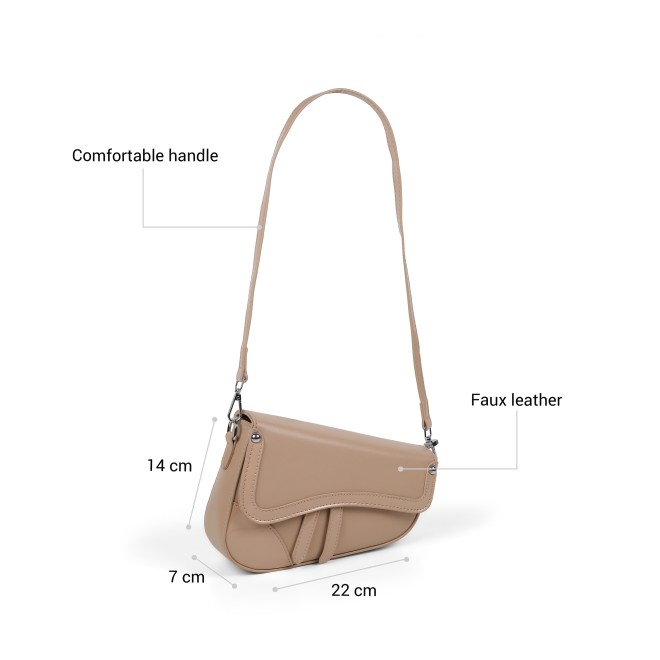 Mochi Women Beige Sling Bag (SKU: 66-1264-20-10)