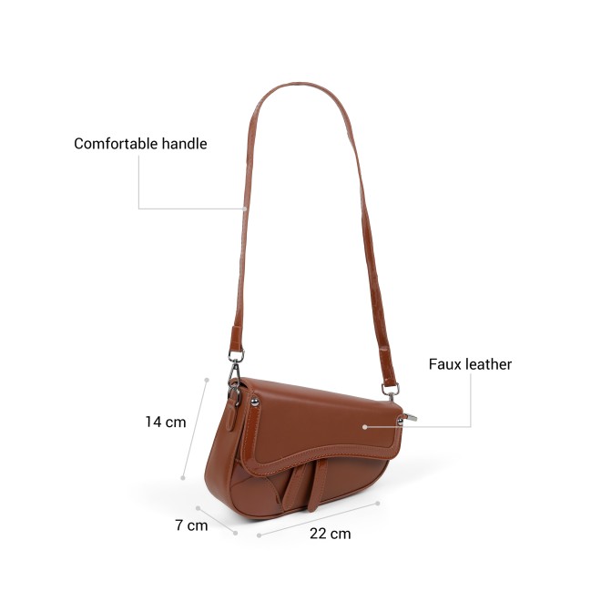 Mochi Women Tan Sling Bag (SKU: 66-1264-23-10)