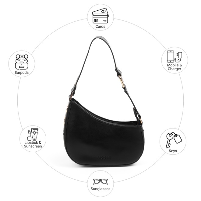Mochi Women Black Shoulder Bag (SKU: 66-1267-11-10)