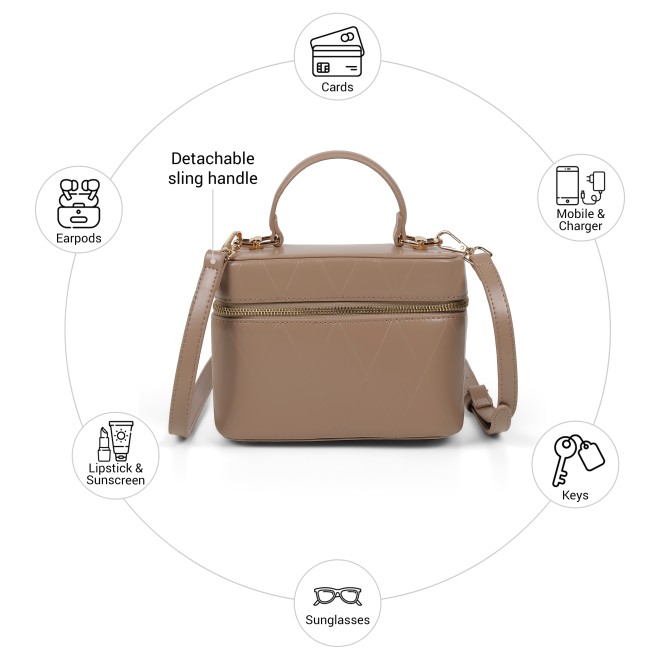 Mochi Women Beige Satchel Bag (SKU: 66-1268-20-10)