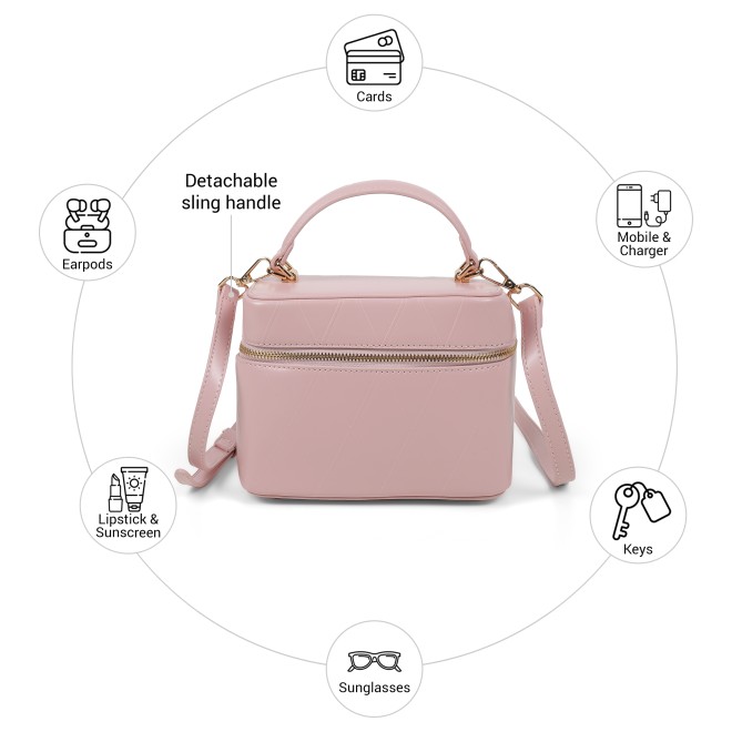Mochi Women Pink Satchel Bag (SKU: 66-1268-24-10)