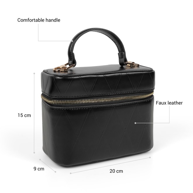 Mochi Women Black Satchel Bag (SKU: 66-1268-11-10)